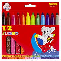 Sense Fiberpennor Jumbo 12-Pack