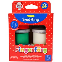 Sense Småtting Fingerfärg 6-pack