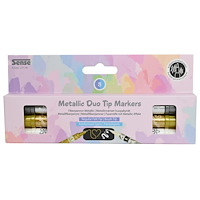 Sense Metallisk Duo Tip Marker, 3-pack