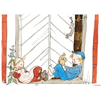 Hjelm förlag Emil och Ida affisch