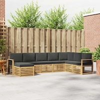 vidaXL Utomhussoffset 8 pcs Vit och antracit 306 x 187,5 x 73 cm