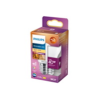 Philips Philips - LED-glödlampa - form: P45 - glaserad finish - E27 - 3.4 W - varmt vitt ljus - 2200-2700 K
