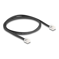 DeLOCK Delock telefonkabel - 1 m - svart