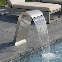 vidaXL Pool Fontän Silver 47 x 31 x 60 cm Rostfritt stål