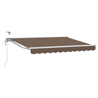 vidaXL Elektrisk Retraktabel Markis Taupe 3,5 x 2 m