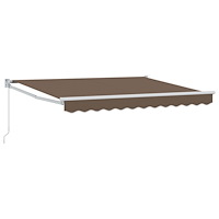 vidaXL Utdragbar markis Taupe 4,5 × 3 m 100% Polyester och Aluminium