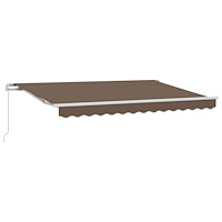 vidaXL Utdragbar markis Taupe 600 × 350 cm Polyester och aluminium