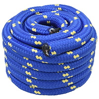 vidaXL Båtsnöre 10 m 6 Blå PP