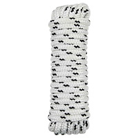 vidaXL Båtsnöre 9 m 1.6 Vit och svart Polyester