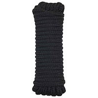 vidaXL Båtsnöre 9 m 1 Svart Polyester