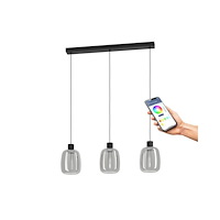 EGLO EGLO MOLOCHIO-Z LÅNGBORD L880 RGB/CCT 3X3,7W 1500LM SVART/SV...