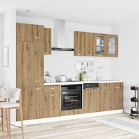 vidaXL Köksenhet Lyon 8 pcs Artisan-ek Konstruerat trä