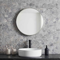 vidaXL Mosaikplattor Ljusgrå 30 x 30 cm Marmor