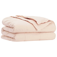 vidaXL Duntäcke Beige 135 x 200 cm Kapokfiber
