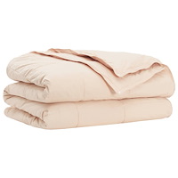 vidaXL Duntäcke Beige 240 x 260 cm Kapokfiber