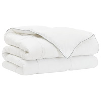 vidaXL Full Års-Duvet Vit 135 x 200 cm Bambufiber