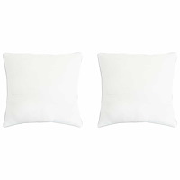 vidaXL Kudde 2 pcs Vit 50 x 50 cm Bambufiber