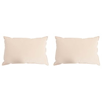 vidaXL Kudde 2 pcs Beige 60 x 80 cm Kapok Fiber