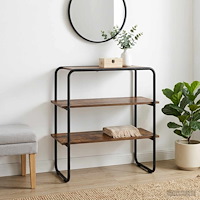 vidaXL Konsolbord Rökt ek 80 x 41 x 75 cm Konstruerat trä