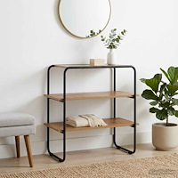 vidaXL Konsolbord Artisan-ek 80 x 41 x 75 cm Konstruerat trä