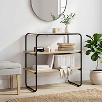 vidaXL Konsolbord Sonoma-ek 100 x 41 x 75 cm Konstruerat trä