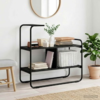 vidaXL Konsolbord Svart ek 80 x 35 x 75 cm Konstruerat trä