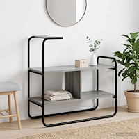 vidaXL Konsolbord Grå Sonoma 80 x 35 x 75 cm Konstruerat trä