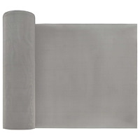 vidaXL Nätduk 20 x 1000 cm 120 Mesh Rostfritt stål 201 Silver