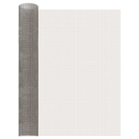 vidaXL Nätduk 80 x 500 cm 3 Mesh Rostfritt stål 201 Silver