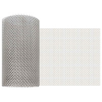 vidaXL Nätduk 20 x 500 cm 6 Mesh Rostfritt stål 201 Silver