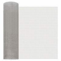 vidaXL Nätduk 40 x 200 cm 6 Mesh Rostfritt stål 201 Silver