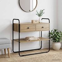 vidaXL Konsolbord Artisan-ek 80 x 40 x 75 cm Konstruerat trä