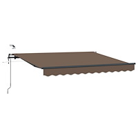 vidaXL Utdragbar markis Taupe 300 x 250 cm Polyester