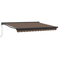 vidaXL Utdragbar markis Taupe 300 x 250 cm Tyg och Metall