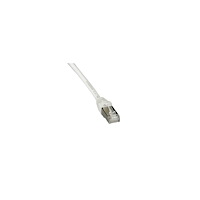 LAURITZ KNUDSEN Patchkabel Cat.6A S/FTP 28AWG 0,5 m vit LSZH-kåpa med helgju...