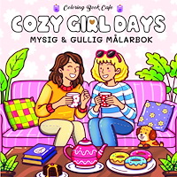 Legind A/S Cozy Girl Days. Mysig och gullig Cozy Coloring målarbok från Coloring Book Cafe (häftad)