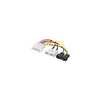 Goobay Goobay 93632, 0,15 m, 4-stift, 4 x 2-pin, Rak, Rak, Svart, R...