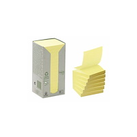 Post-it Post-it® Recycled Z-Notes, Canary Yellow™, 16 block, 76 x 76...