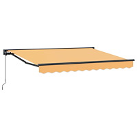 vidaXL Utdragbar markis Sand 3,5 x 2,5 m Polyester och aluminium
