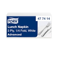 TORK Tork mjuk lunchservetter 33x33 cm, vit