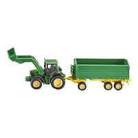 SIKU Siku Farmer - John Deere With Front Loader And Trailer