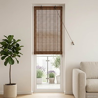 vidaXL Rullgardin Brun 40 x 220 cm Bambu