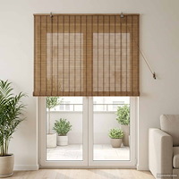 vidaXL Rullgardin Brun 130 x 220 cm Bambu