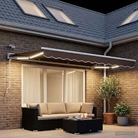 vidaXL Elektrisk Retraktabel Markis Taupe 3 x 2 m