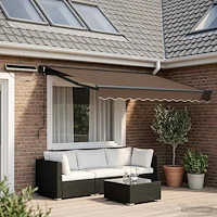 vidaXL Elektrisk Retraktabel Markis Taupe 3 x 2 m
