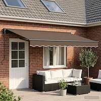 vidaXL Elektrisk Retraktabel Markis Taupe 4 x 2 m