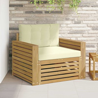 vidaXL Utomhussoffa Polyester Vit