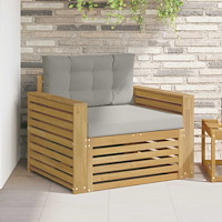 vidaXL Utomhussoffa Polyester Vit