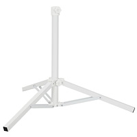 vidaXL Parasolställ Vit Stål for 25-32 mm Pole
