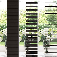 vidaXL Persienn Mörkbrun 65 x 160 cm 35 mm Massivt Paulownia-trä